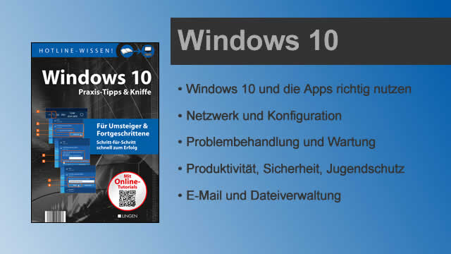 Buchvorstellung Hotline-Wissen Windows 10